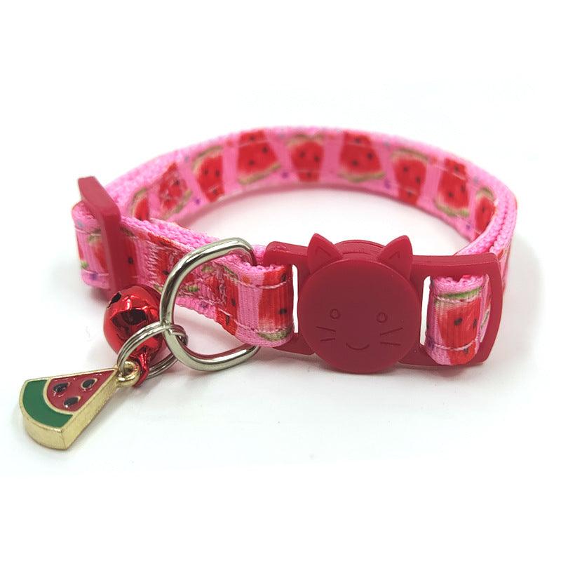 Playful Paws Print Cat Collar